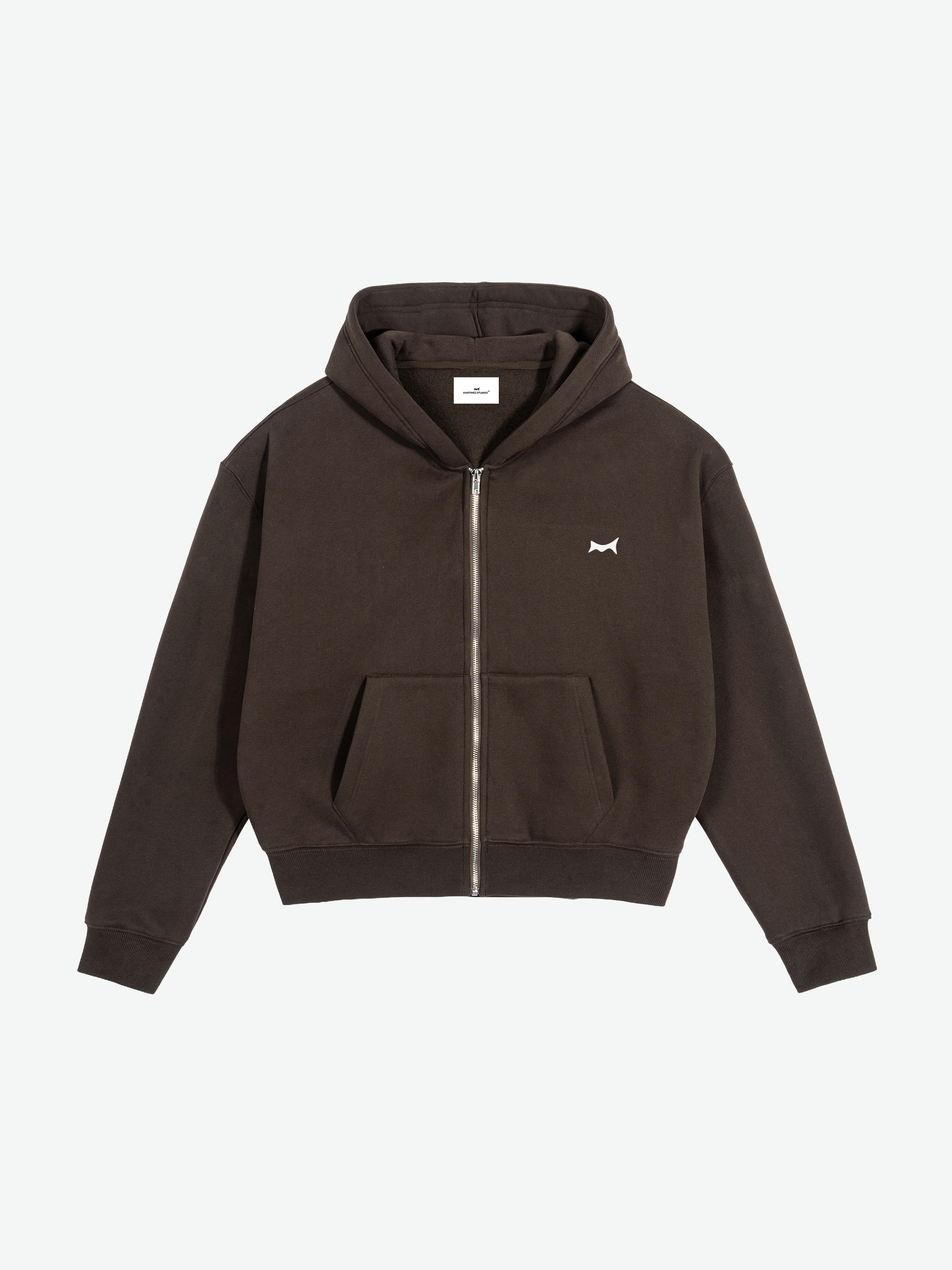 REBORN Zip Hoodie — Brown