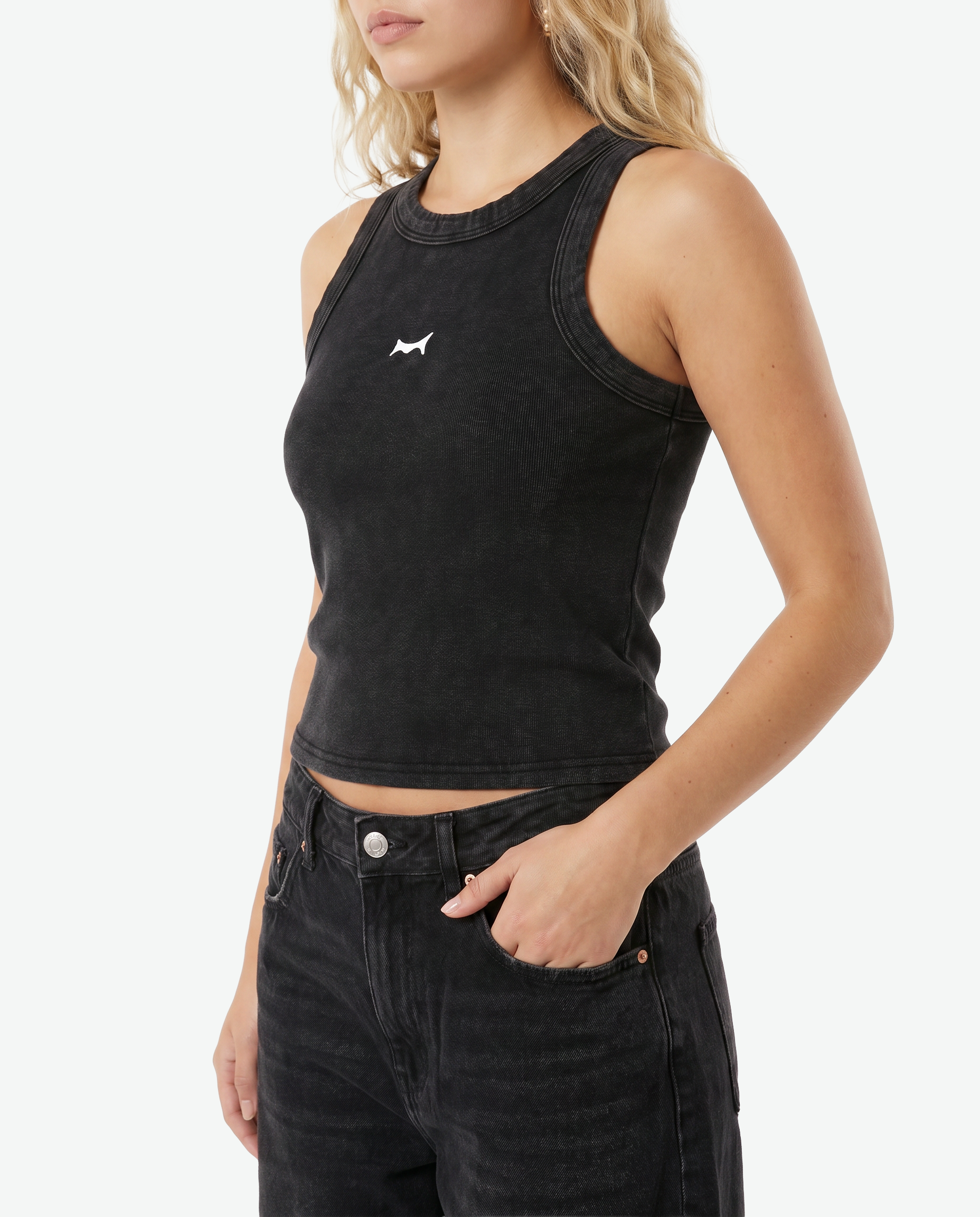REBORN Tank — Black Washed
