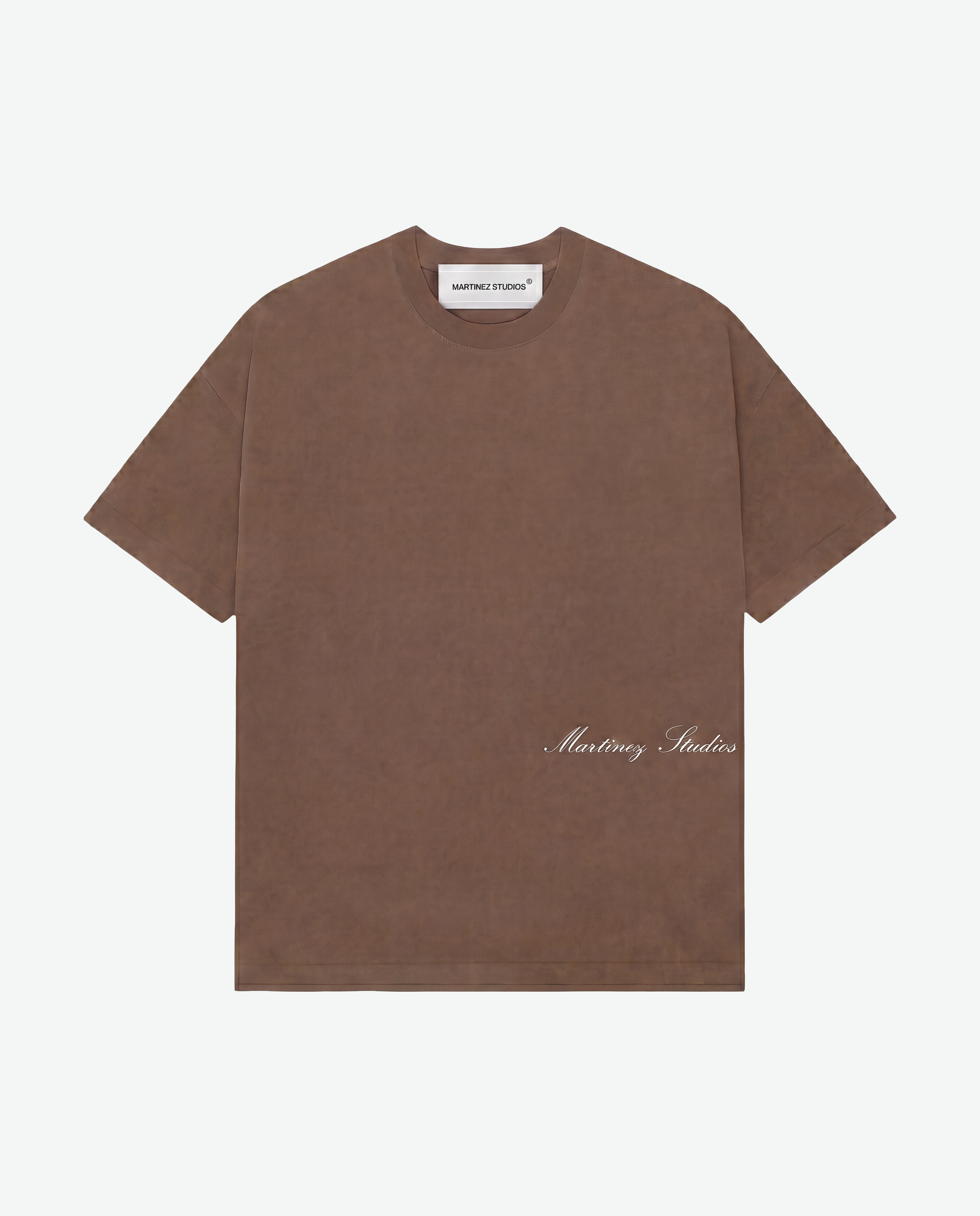 Essence Club Boxy T-Shirt BROWN