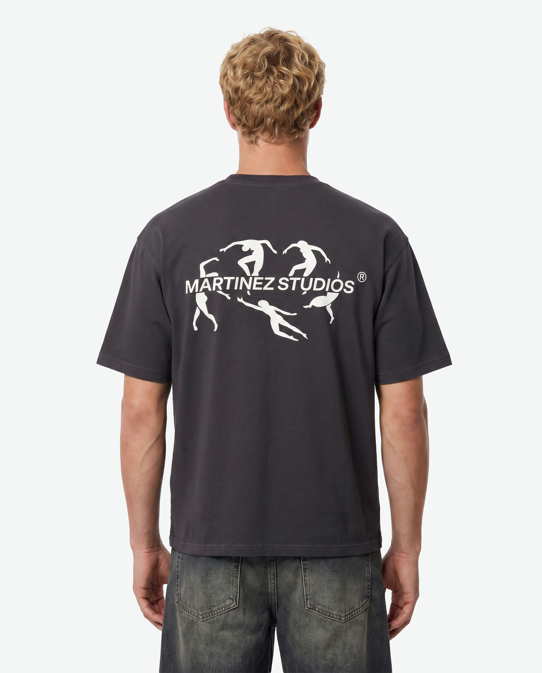 REBORN Boxy Tee — Charcoal