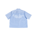 Estiu Etern Boxy-Fit Shirt – Blue Stripe