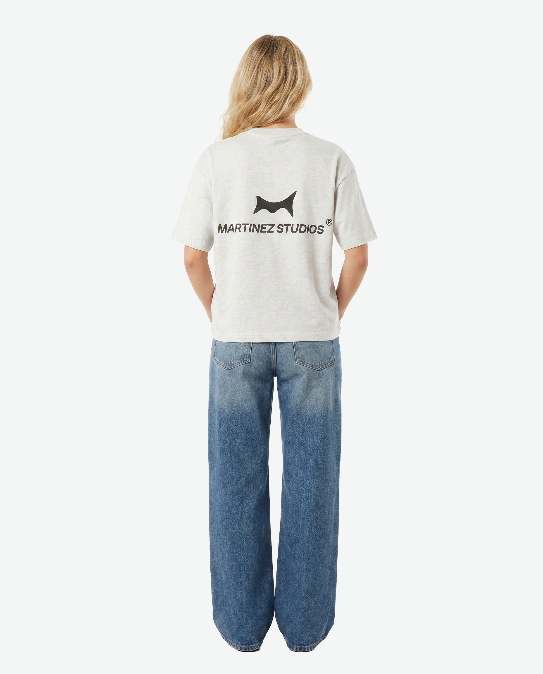 REBORN Boxy Tee — Oat Gray