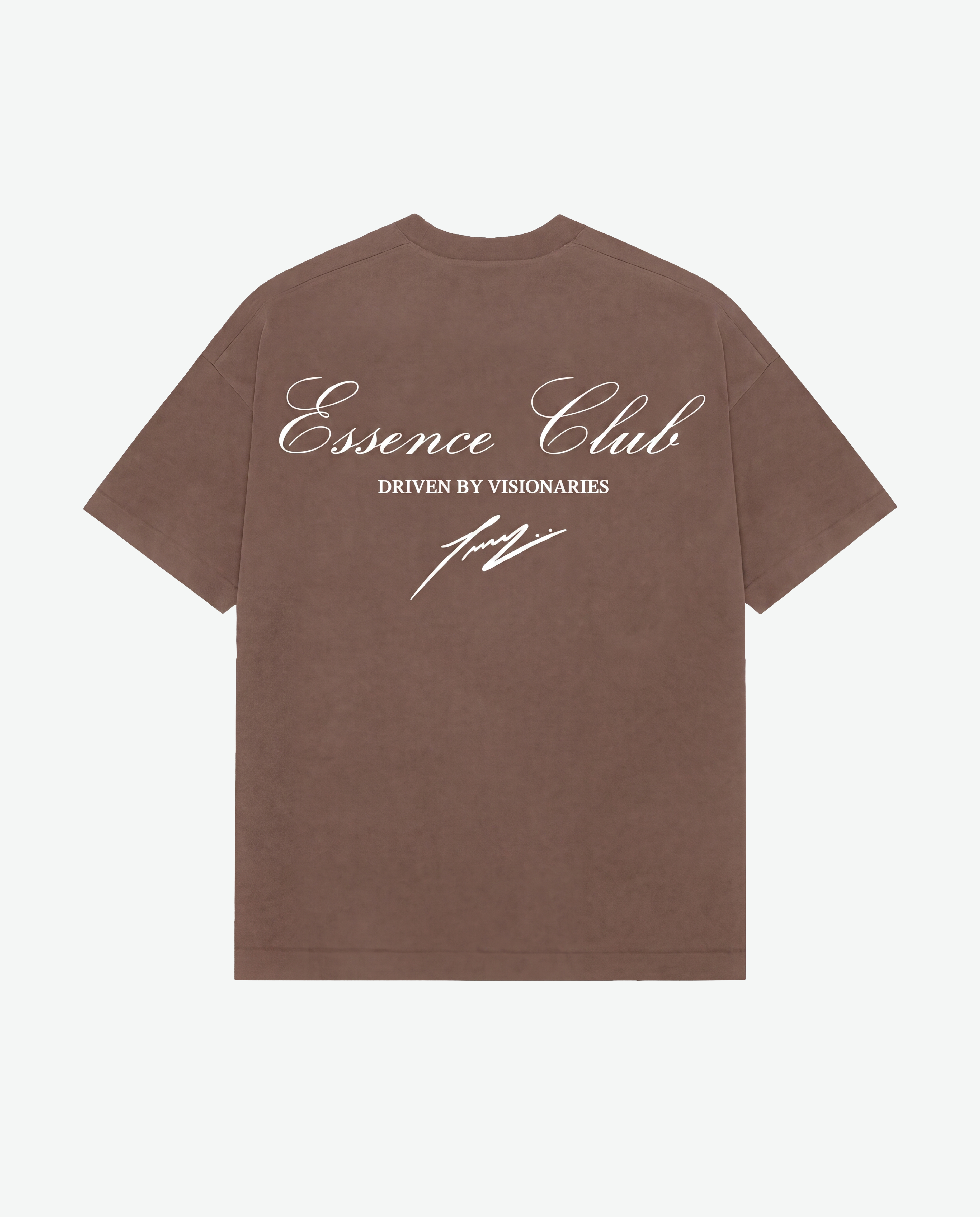 Essence Club Boxy T-Shirt BROWN