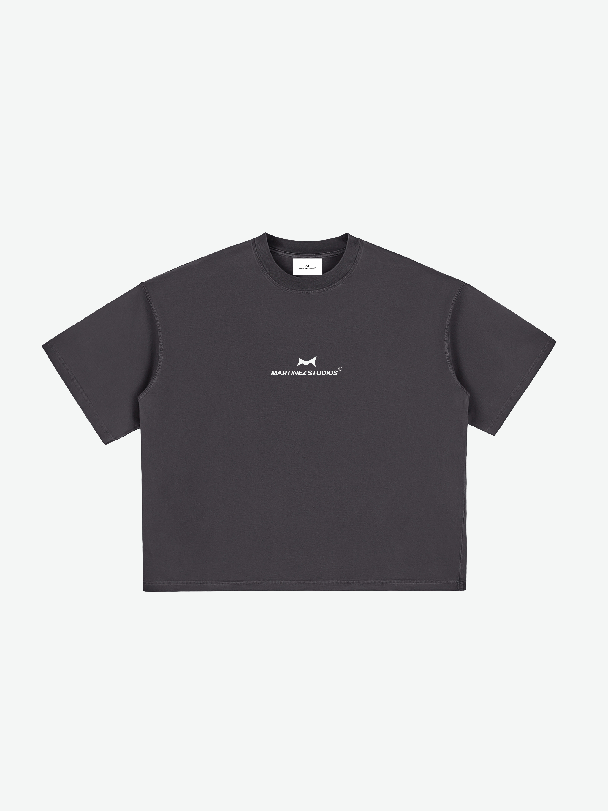REBORN Boxy Tee — Charcoal
